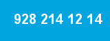 928 214 12 14 928 214 12 14